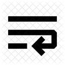Quebra De Texto Ícone