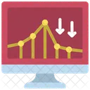 Queda do mercado de acções  Ícone