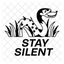 Permanecer en silencio  Icono