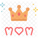 Crown Mothers Day Mom Icon