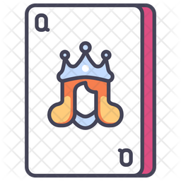 Download Free Queen Card Icon Of Colored Outline Style Available In Svg Png Eps Ai Icon Fonts