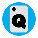 Queen Of Clubs  Icon