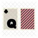 Queen Of Clubs Casino Poker Icon