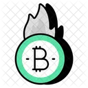 Queima de bitcoin  Ícone