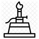 Queimador Hexagonal Ícone