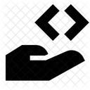 Quelle Code Hand Symbol