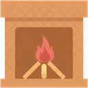 Quema Chimenea Fuego Icono