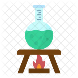 Sustancia química ardiente  Icono