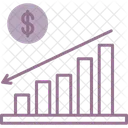 Burndown Grafico Tarea Icono