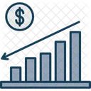 Burndown Grafico Tarea Icono