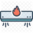 Quente Confortavel Ar Condicionado Ícone
