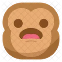 Imaginando Macaco Emoji Ícone