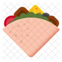 Quesadilla Taco Snack Icon