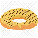 Donut De Choco Y Queso  Icono