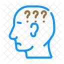 Question Neurosis Brain Icon