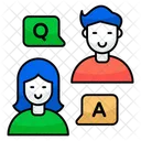 Question And Answer Solution Communication Icon