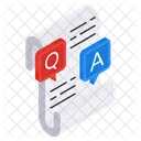 Question And Answer Paper Solution Paper Question And Answer Sheet Icon