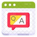 Question Answer Help Chat Communication Icon