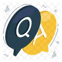 Question Answer Qa Communication Icon