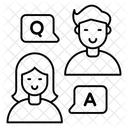 Question Et Reponse Solution Communication Icône
