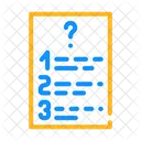 Question List  Icon