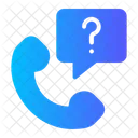 Question Mark Call Center Phone Call Icon