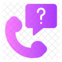 Question Mark Call Center Phone Call Icon