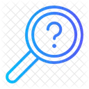 Question Mark Magnifier Communications Icon