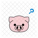 Pig Question Ask Icon