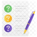 Question Sheet Faq Help Icon