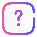 Carre De Questions Aide Question Icône