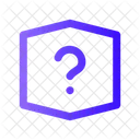 Question Stretched Hexagon Question Ask Icon