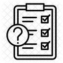 체크리스트 설문조사 피드백 아이콘