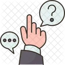 Questions Asking Hand Icon