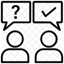 Poser Des Questions Repondre Bonne Reponse Icône