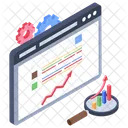 Valutazione SEO Visualizzazione SEO Analisi SEO Icon