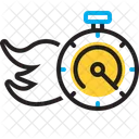 Quickly Before Long Soon Speedily Facilely Hastily In A Hurry Swiftly Pronto Sharply Icon