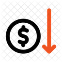 Quiebra Dolar Recesion Icono