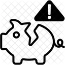Quiebra Deuda Fracaso Icono