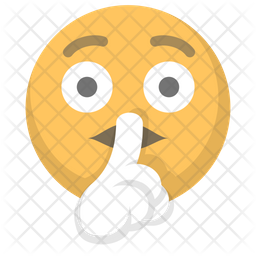 Quiet Emoji Icon - Download in Flat Style