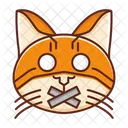 Sem Falar Emocional Kawaii Ícone