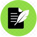 Quill Paper Streamline Kameleon Icon