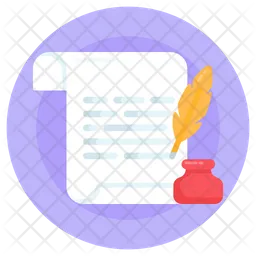 Quill Paper  Icon