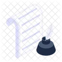 Quill Writing  Icon