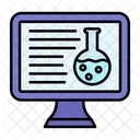 Enlace Quimico Ciencia En Linea Estructura Quimica Icono