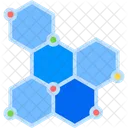 Sustancia Quimica Estructura Molecula Icono
