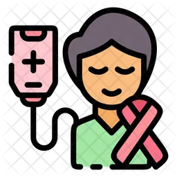Quimioterapia-goteo salino intravenoso  Icono