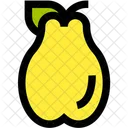 Quince Fruit Yellow Icon