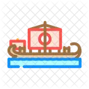 Quinquereme Ancient Ship Icon