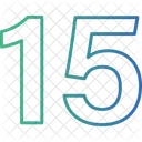Quinze Numeros Numerico Ícone